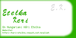 etelka keri business card