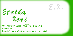 etelka keri business card